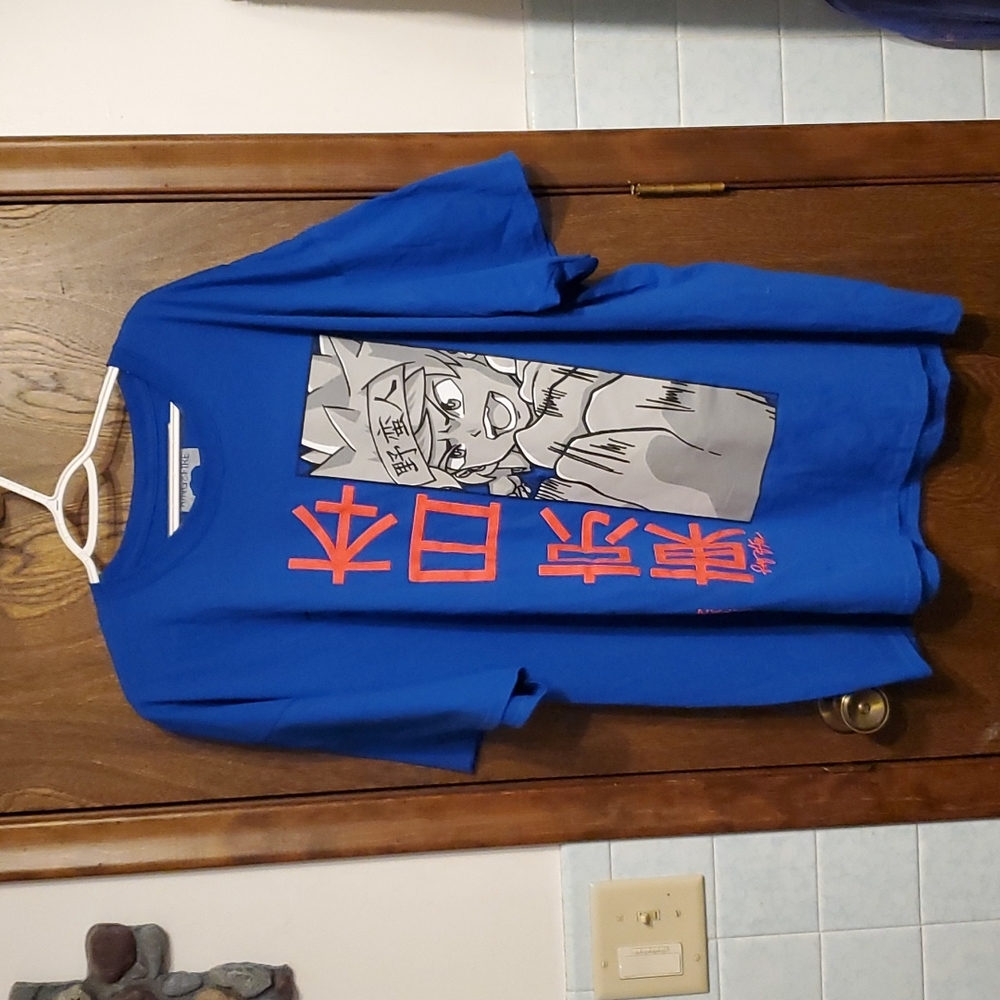 Men's New without tags "Ring of Fire" Blue T-Shirt 3XL